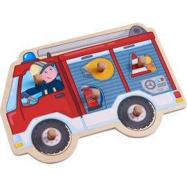 Puzzle en bois Ã  encastrement Camion de pompier