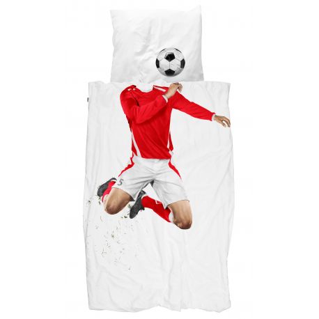 housse de couette 'Soccer Champ' rouge 1p