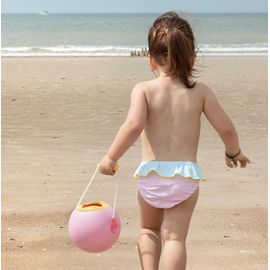 Seau de plage Mini Ballo Sweet Pink Yellow Stone