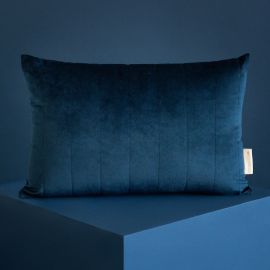 Coussin Akamba velvet 45x30 cm - Night blue