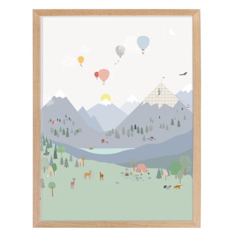 Affiche encadrée - Montagne (30x40) Affiche encadrée - Montagne (30x40)