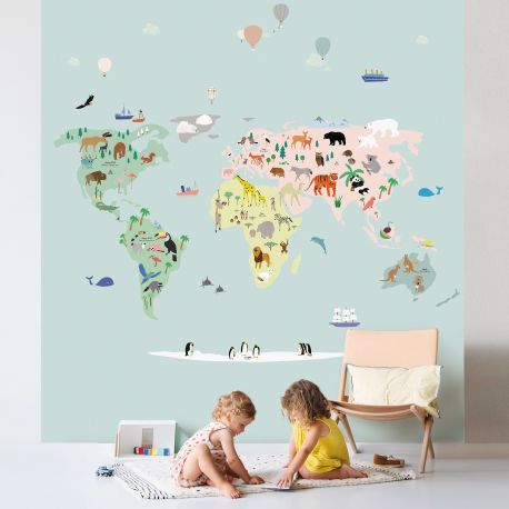 Fresque de papier peint - World map