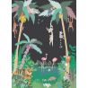Fresque de papier peint Jungle - noir