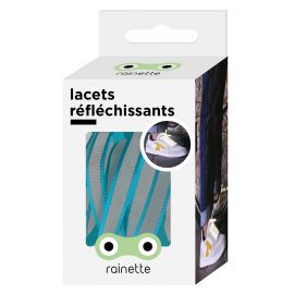 Lacets réfléchissants - vert canard