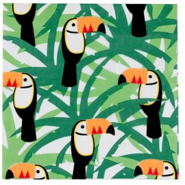 20 serviettes - toucan