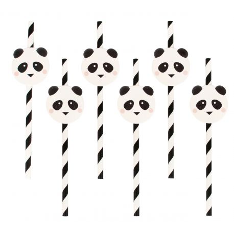 12 pailles - mini panda 12 pailles - mini panda