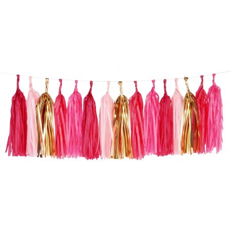 Kit de guirlande tassel - rose Kit de guirlande tassel - rose
