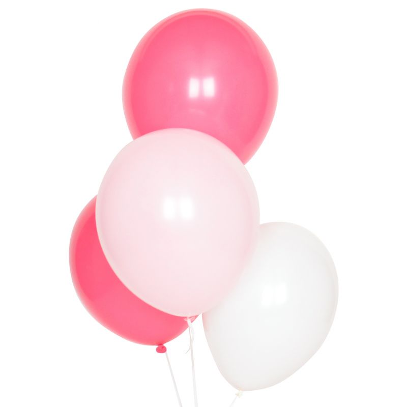 My little day - Set de 10 ballons en latex naturel - rose - Le Petit Zèbre