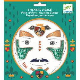 Stickers visages - Chevalier