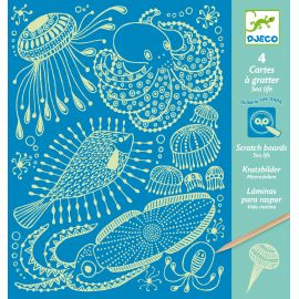 Cartes à gratter - Sea life