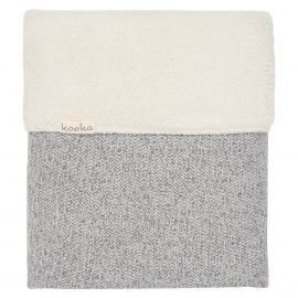 Couverture lit-bÃ©bÃ© Vigo teddy - Sparkle grey/pebble -100x150 cm