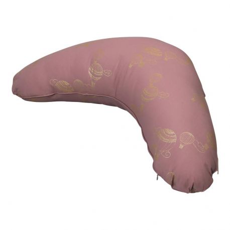 Coussin d'allaitement - Dusty rose montgolfières Coussin d'allaitement - Dusty rose montgolfières