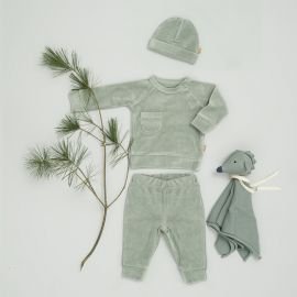 Sweat en velours Forest green