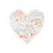 Set de 16 serviettes Valentine Doodle - large