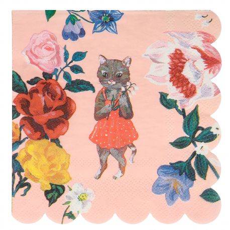 Set de petites serviettes - Nathalie Lete - Flora Cat