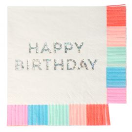 Set de petites serviettes - Happy Birthday Fringe