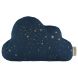 Coussin Cloud - gold stella & midnight blue