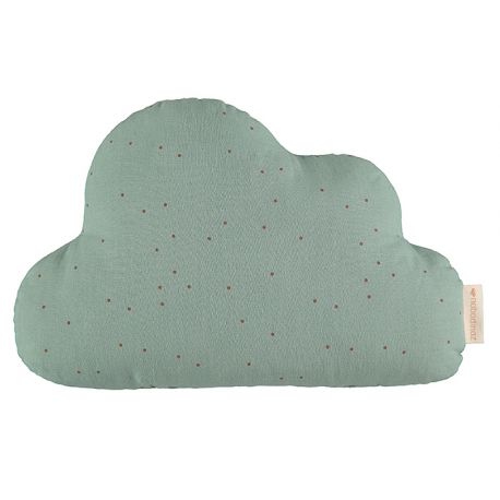 Coussin Cloud - toffee sweet dots & eden green
