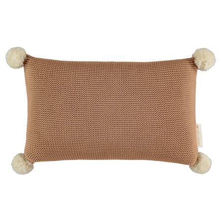 Coussin en tricot So natural - biscuit