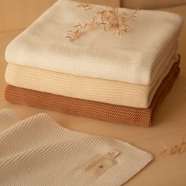 Couverture bÃ©bÃ© en tricot So natural - natural