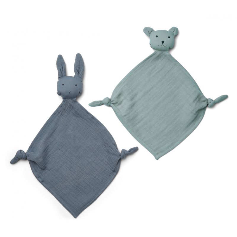 Liewood - Doudou Lange Agnete Rabbit bleu océan - Petit Sixième