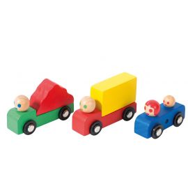 Ensemble voiture + camions - Dans la ville
