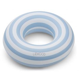 Bouée ronde Baloo - Stripe: Sea blue/creme de la creme