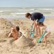 Pelle de plage multifonctions Scoppi - Dark blue & vintage blue
