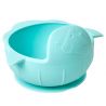 Bol en silicone Requin - bleu