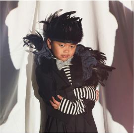 Couronne plume noire