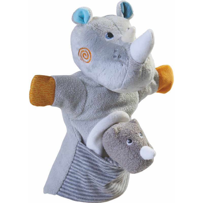 Marionette Rhinoceros Et Son Bebe Le Petit Zebre