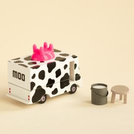 Véhicule jouet en bois - Milk Truck