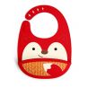 Bavoir en silicone Zoo - Renard