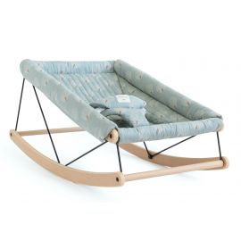 Growing Green - relax baby bouncer - White Gatsby & Antique green