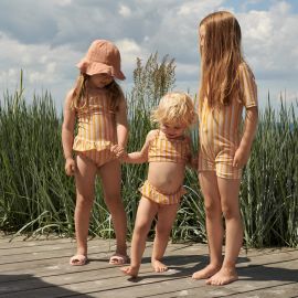 Bikini Norma - Stripe: Peach/sandy/yellow mellow