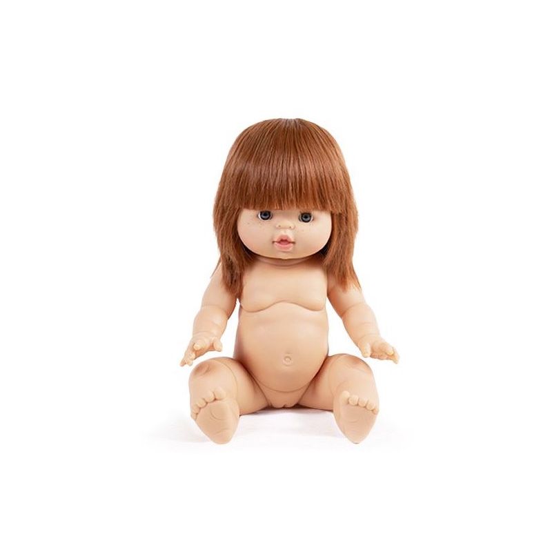 Poupée bébé fille rousse 38 cm