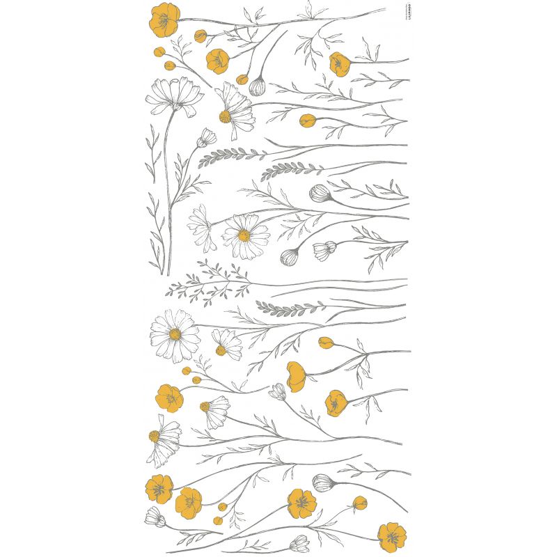 Lilipinso - Stickers décor XL - Grandes fleurs des champs - Le Petit Zèbre