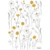 Planche de stickers A3 - Boutons d'or et fleurs de camomille