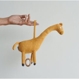 Mobile musical Angela - Giraffe mustard