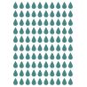 Planche de stickers - Gouttes - Jungle
