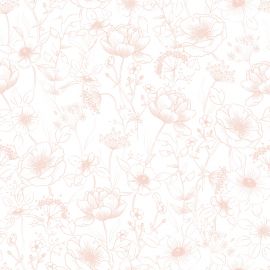 Papier peint - Motif fleurs - Botany rose
