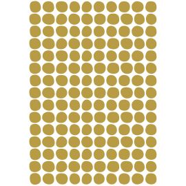 Planche de stickers A3 - Pois - Moutarde