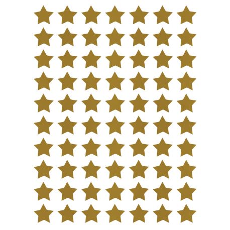 Planche de stickers - Etoiles - Or