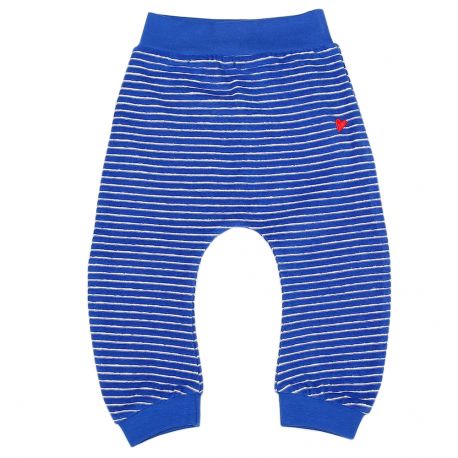 Pantalon baggy terry stripes - Palace blue - BÃ©bÃ©
