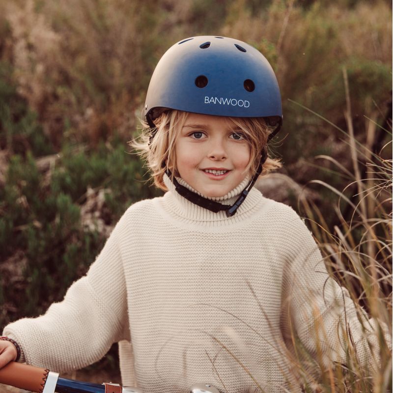 Casque de sécurité enfant pour porteur, trottinette ou vélo Bleu