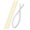 Set de 2 pailles et brosse - Yellow