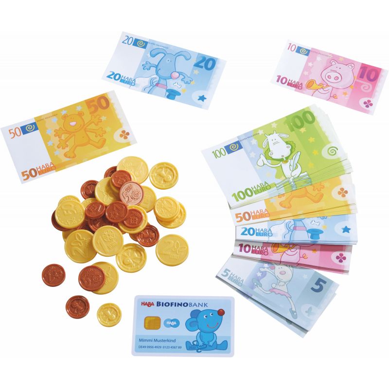 100 Pièces de 50 centimes d'euros en plastique monnaie pour jeux