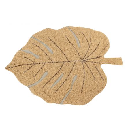 Tapis lavable Monstera - Honey - 120x180 cm