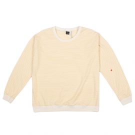 Pull Jersey Yellow Stripes - Femme