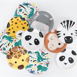 8 assiettes - mini panda